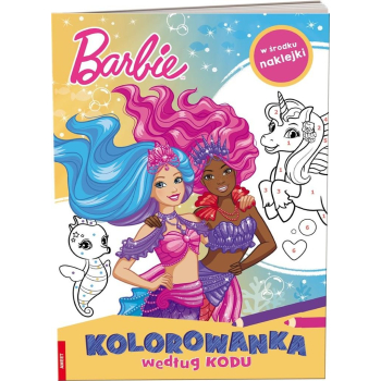 Barbie Dreamtopia Kolorowanka według kodu